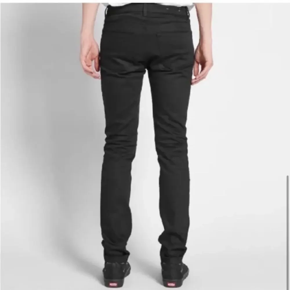 ACNE STUDIOS Thin Stay Cash Men’s Skinny Jeans Black Wash Cotton Blend Sz 30x32
